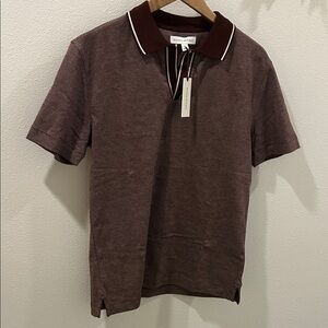 Banana Republic Men's Red Polo with Contrast Trim Brand new